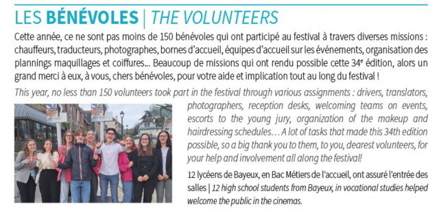 Extrait du bulletin de clôture du festival